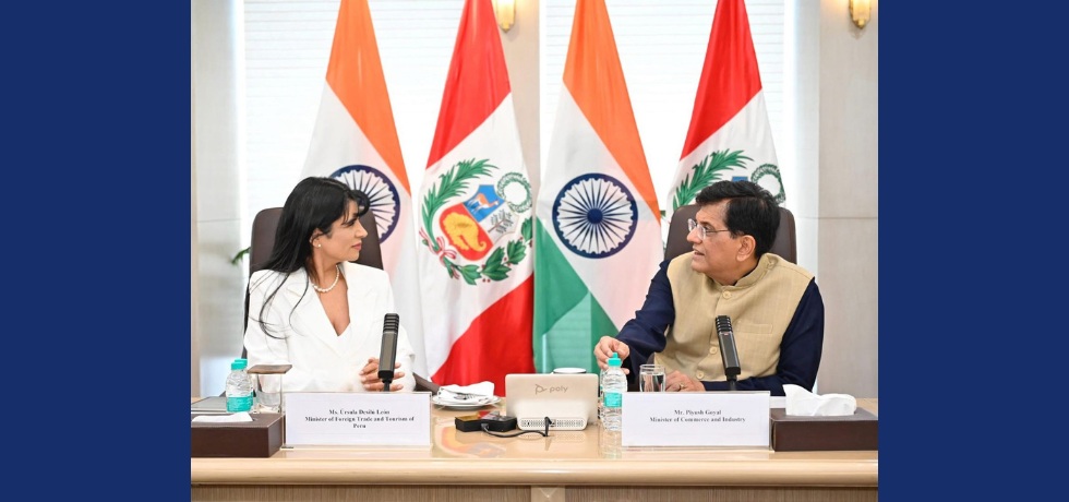 Minister of Foreign Trade and Tourism of Peru Ursula Desilu Leon visited India to attend the 10th CII India LAC conclave on 20 March 2025 